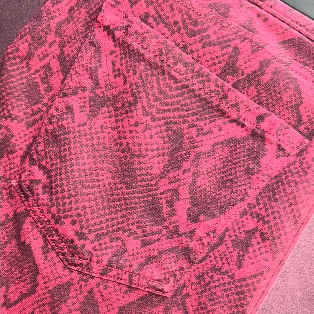 JBAND Size 30 Snake Print Ankle Length Skinny Jeans - Picture 8 of 8